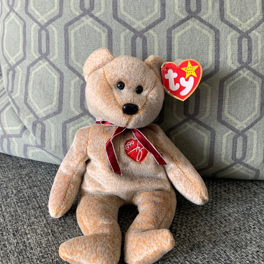 1999 ty beanie baby signature bear